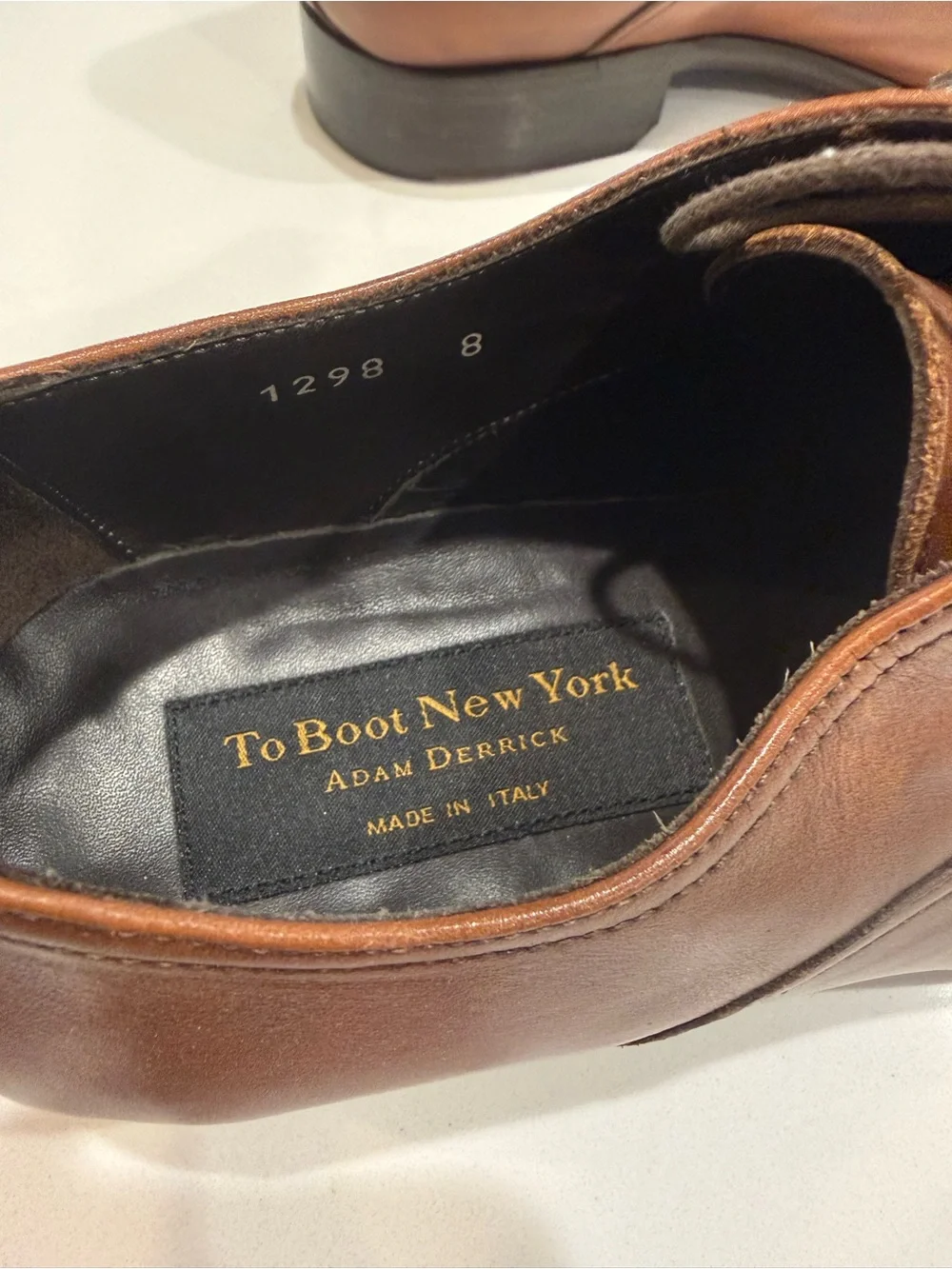 To Boot Brown Leather Cap-Toe Derbys